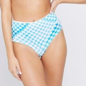L*Space Picnic Plaid Portia Bottom Size M NWT and Liner